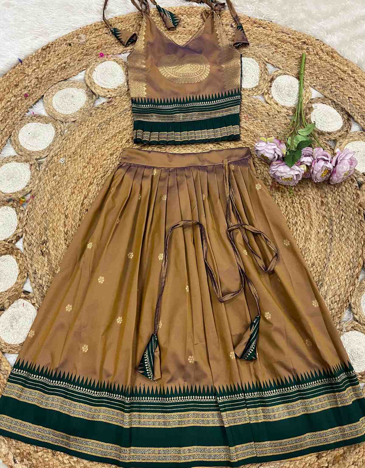 Kid's Narayanpet Silk Lehengas