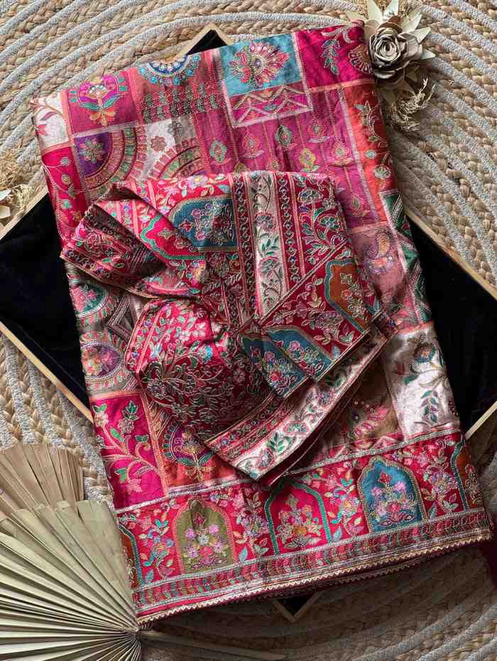 Fancy crepe saree – colour 2 – Arhas Couture