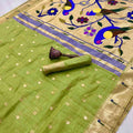 Munga Cotton Paithani Sarees