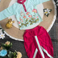 Kid's Kalamkari Cotton Dhothi Set