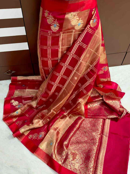 Banarasi Raw Mango Soft Silk Sarees