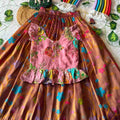 Kid's Viscose Tissue Silk Lehenga