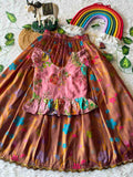 Kid's Viscose Tissue Silk Lehenga