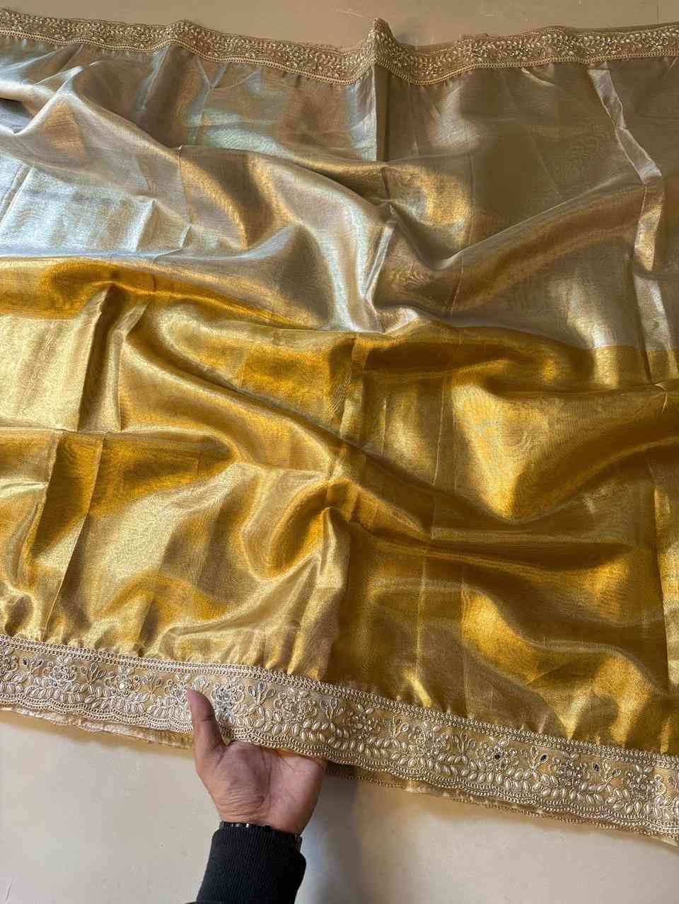 Fancy Banarasi tissue saree – colour 2 – Arhas Couture