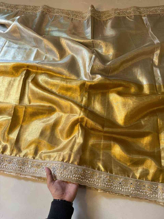 Fancy Banarasi tissue saree – colour 2 – Arhas Couture