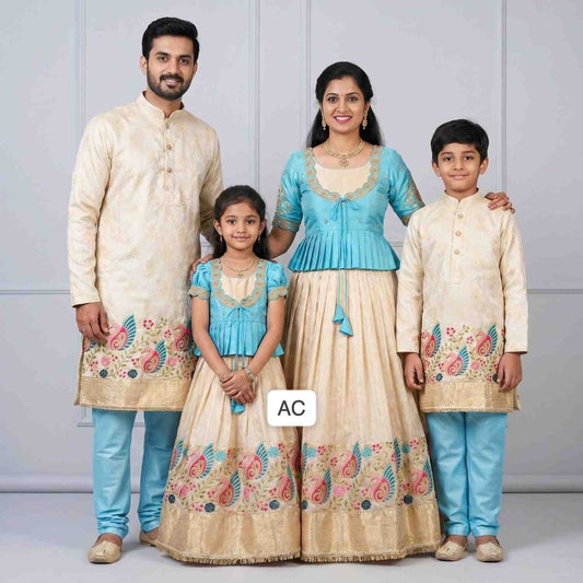 Banarasi Tissue Family Outfits