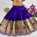 Kid's Paithani Silk Lehengas