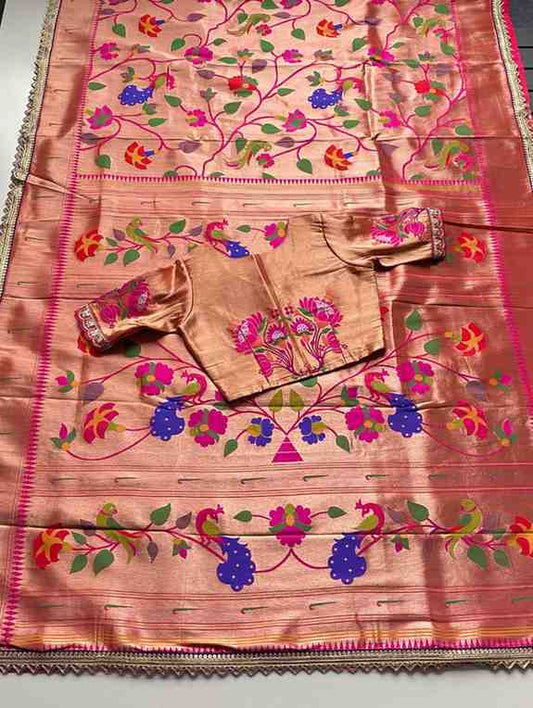 Brocade Paithani Silk Saree