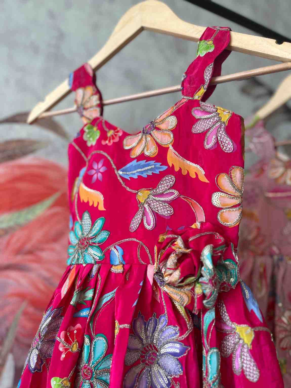 Kids Viscose gown – colour view – Arhas Couture