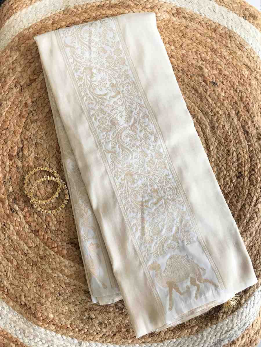 Fancy Banarasi Dola tissue silk sarees by Arhas Couture