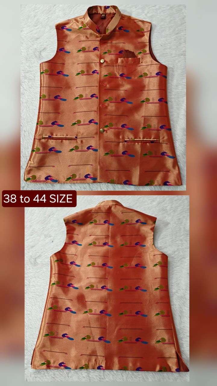 Semi Silk Brocade Paithani Jackets