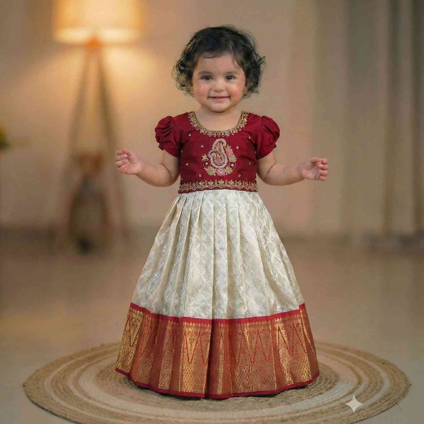 Raw silk family outfit – colour 1 – Arhas Couture