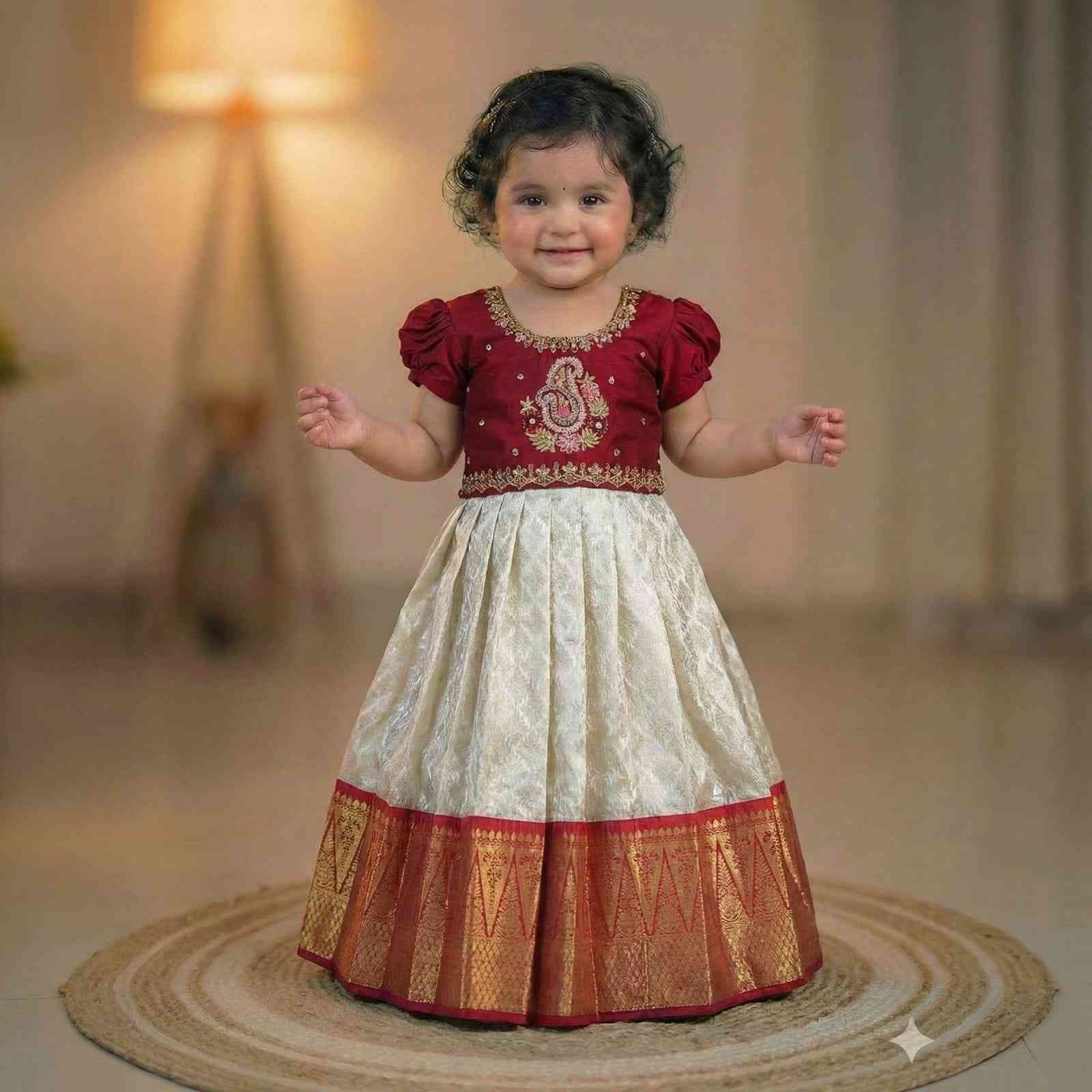 Raw silk family outfit – colour 1 – Arhas Couture