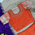 Kid's Tissue Silk Lehenga