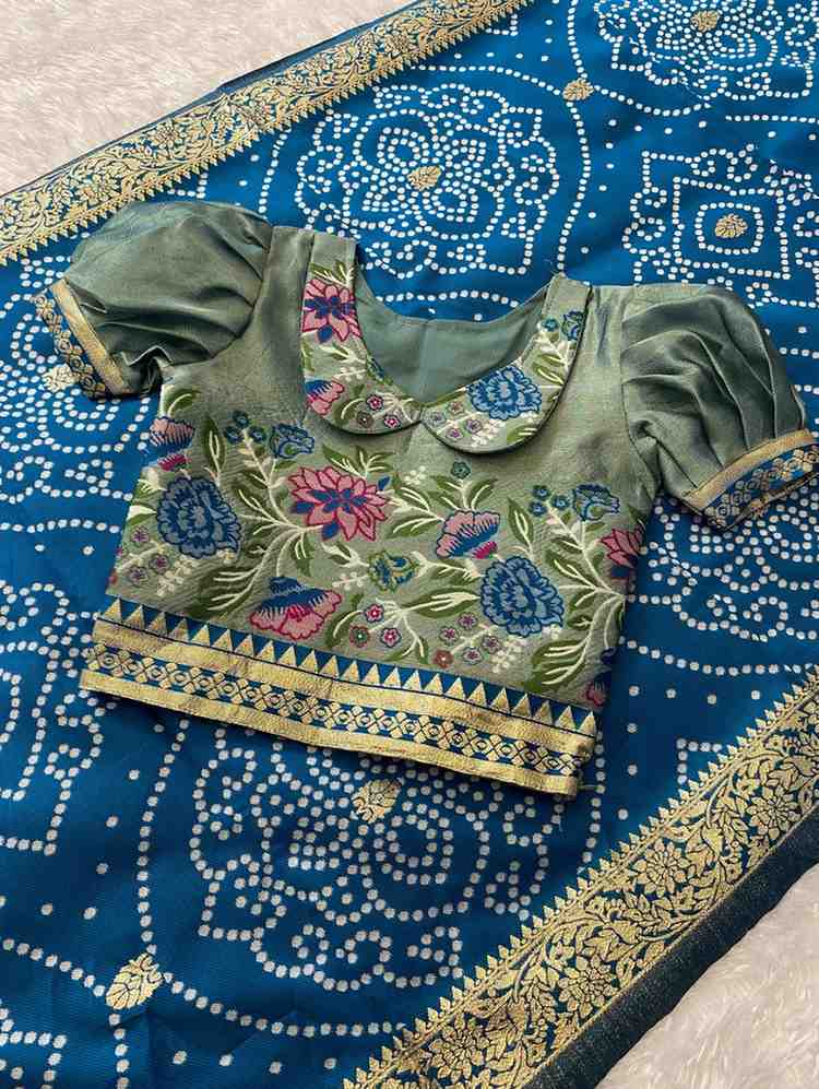 Kid's Tissue Paithani Silk Lehengas