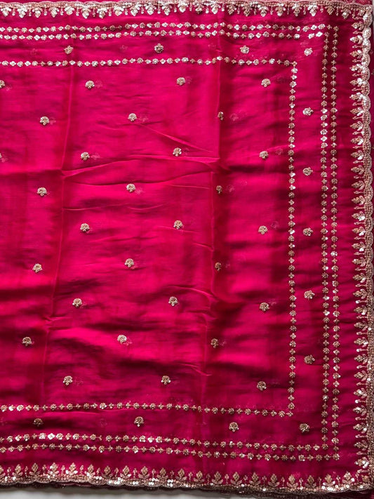 Soft Nylon Tissue Crepe Saree