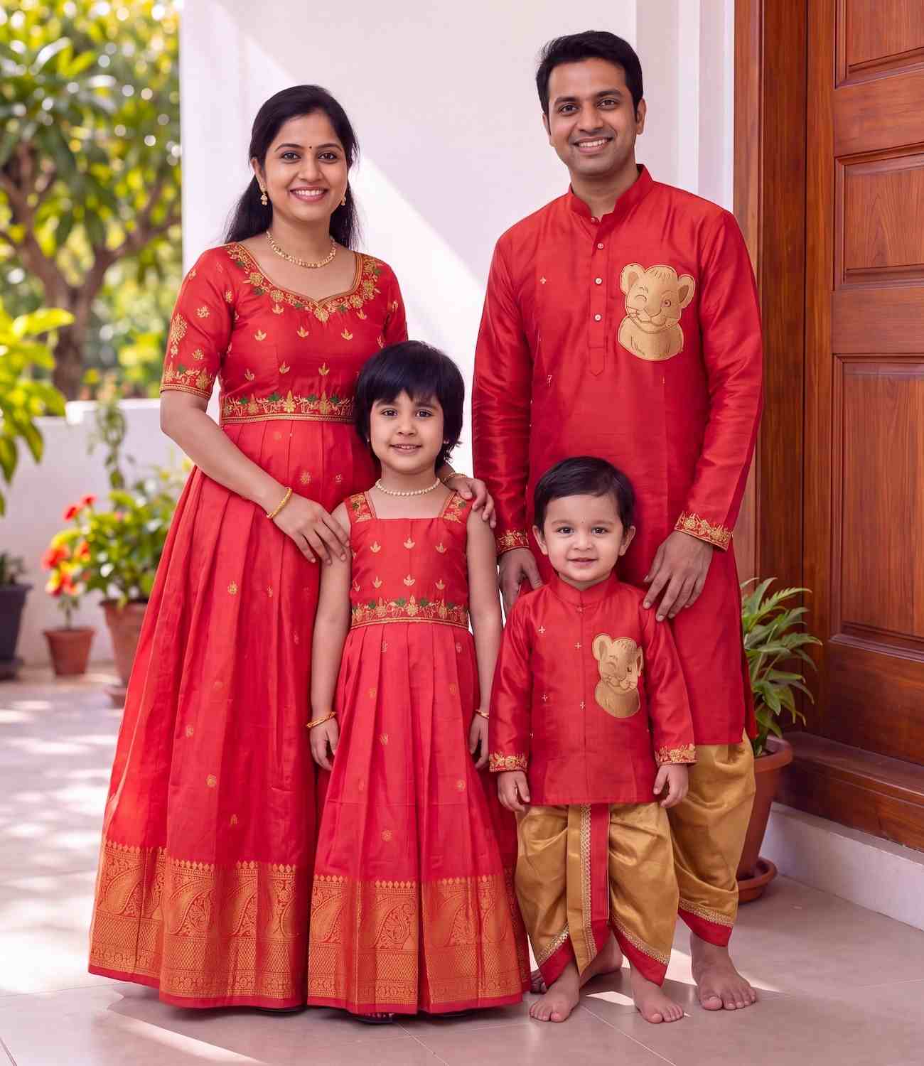 AC's Soft Silk Family Outfits