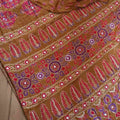 Ajrakh Munga Silk Saree