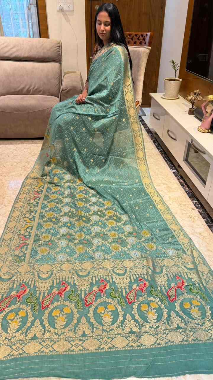 AC's Viscose Banarasi Bandini Saree