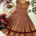 Kid's Narayanpet Silk Gowns