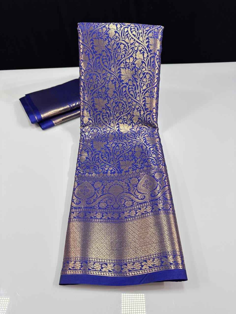 Kids semi Kanchi gown – lavender – Arhas Couture