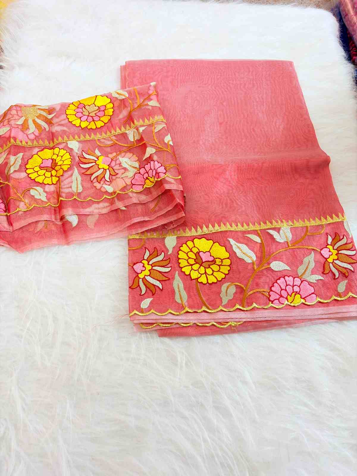 Embroidery Tissue Silk Sarees