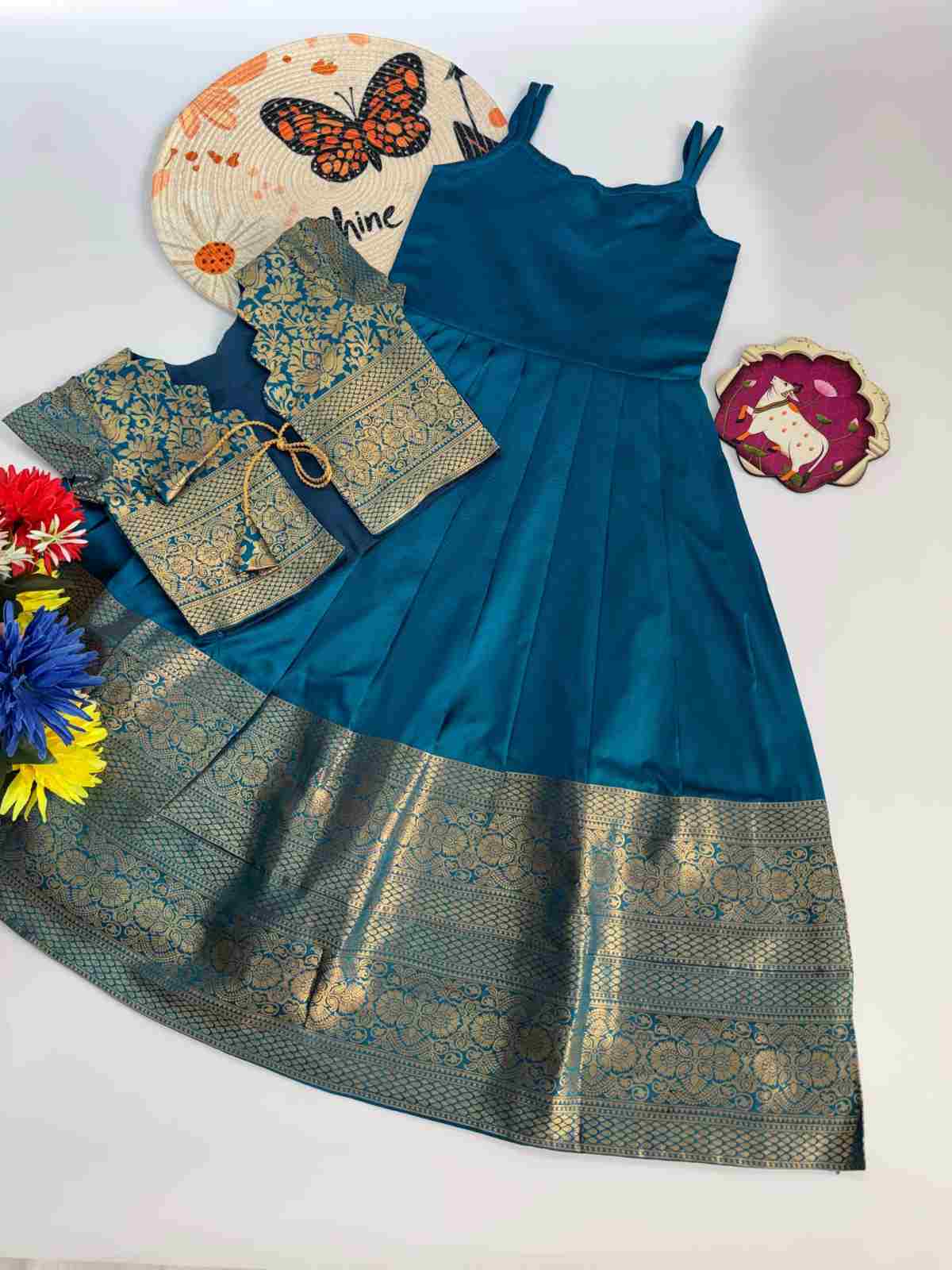 Kid's Soft Silk Gowns