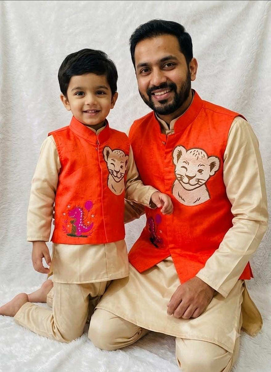 AC's Silk Kurta Set Family Outfits
