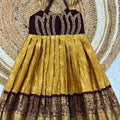 Kids raw silk frock – yellow – Arhas Couture