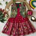 Kids space silk gown – colour view – Arhas Couture