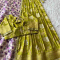 Fancy Khaddi crepe scalloped lehengas by Arhas Couture