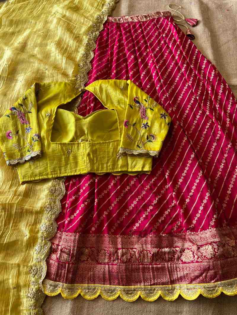 Soft Khadi Zari Lehengas