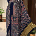 Fancy Modal silk Ajrakh sarees by Arhas Couture