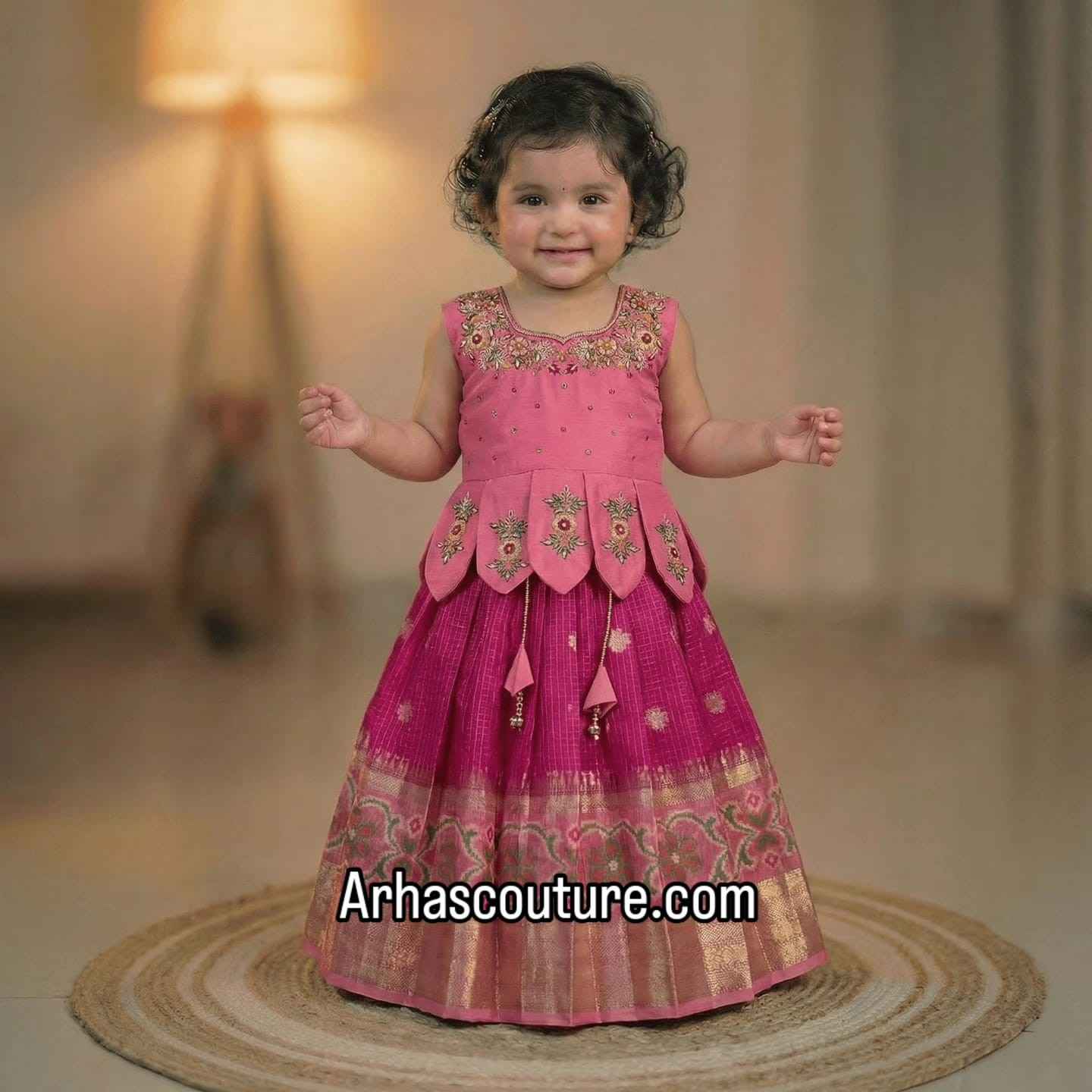 Banarasi silk family outfit – colour 2 – Arhas Couture