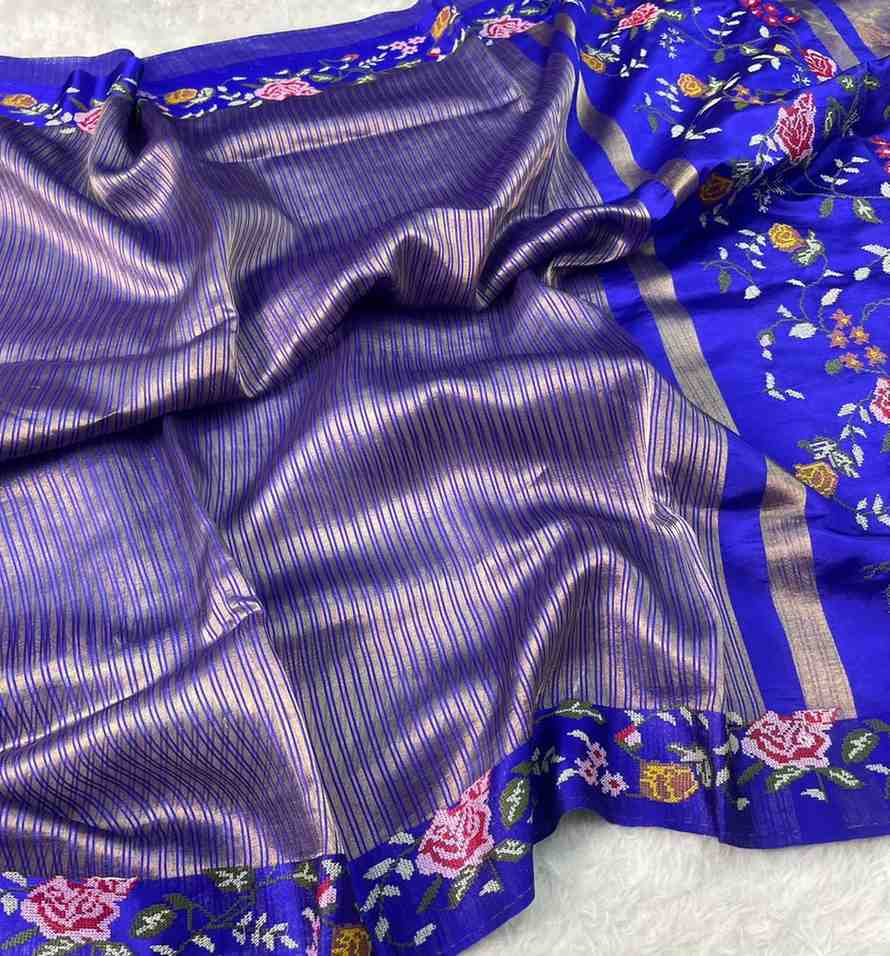 Fancy tissue silk saree – colour 2 – Arhas Couture