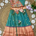 Kid’s Paithani Muniya Lehengas