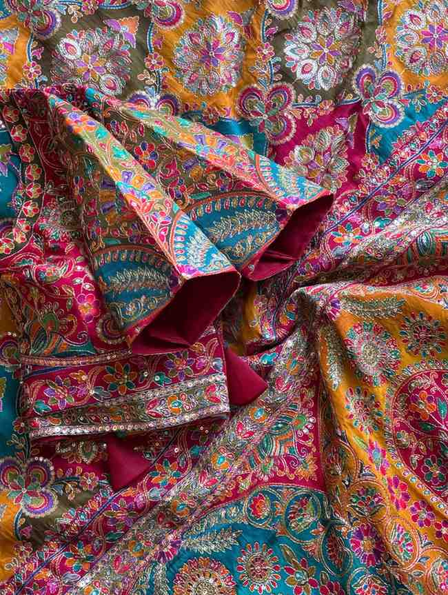 Fancy crepe saree – colour 3 – Arhas Couture