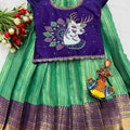 Kid's Semi Kanchi Lehenga