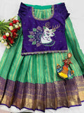 Kid's Semi Kanchi Lehenga