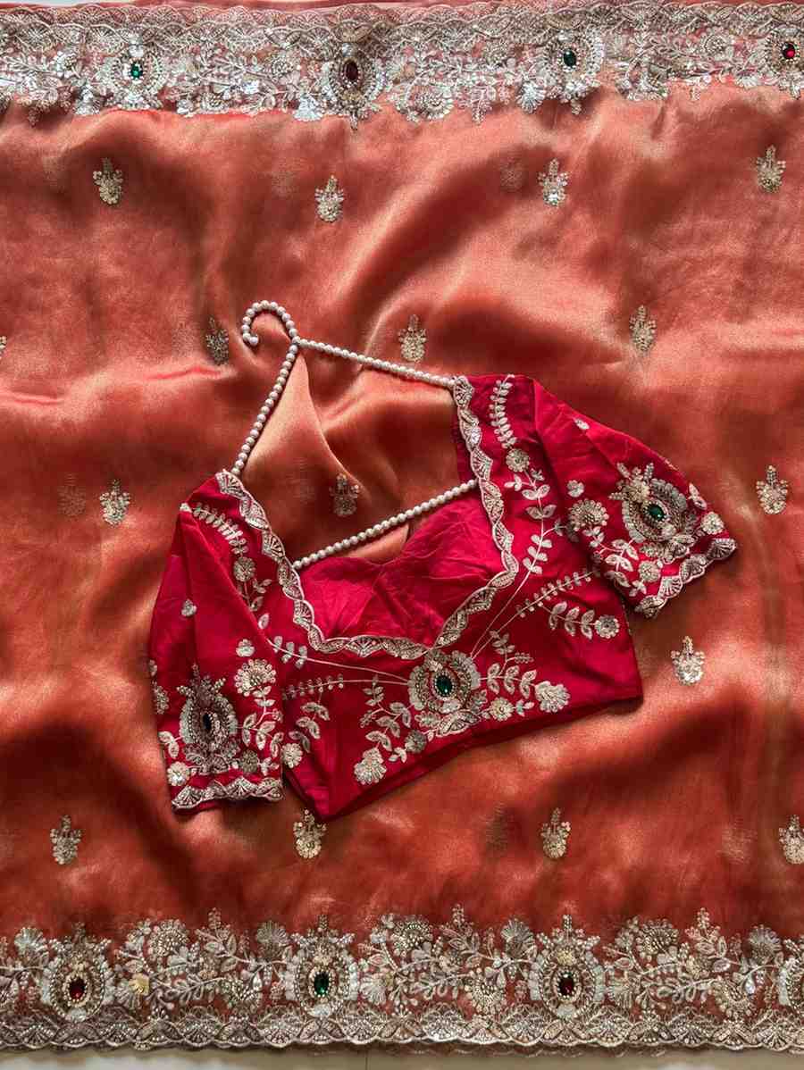 Fancy space silk saree – colour 1 – Arhas Couture