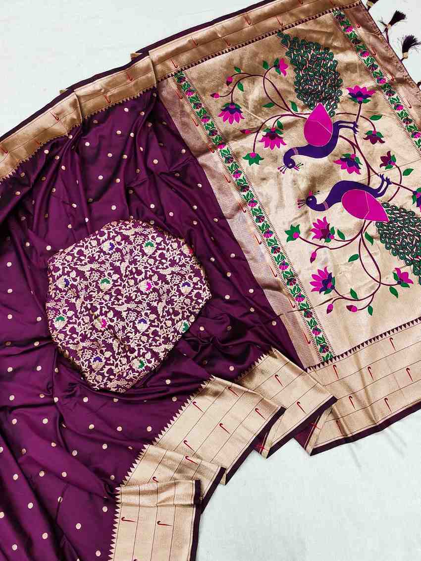 Fancy Paithani saree – colour 8 – Arhas Couture
