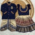 Kid's Banarasi Silk Family Combo