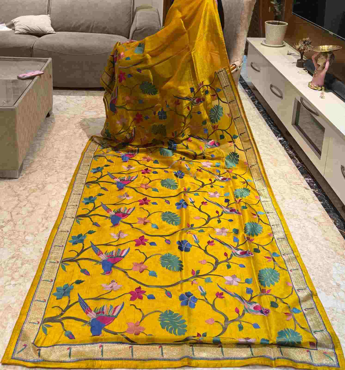 AC's Tissue Paithani Shimmer Saree