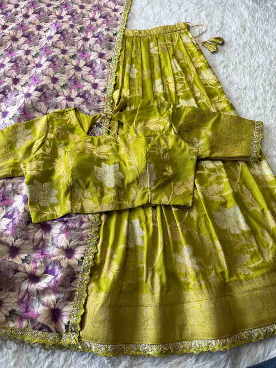 Fancy Khaddi crepe lehenga – colour 1 – Arhas Couture