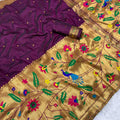 Fancy soft Paithani silk sarees by Arhas Couture