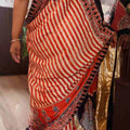 Hand Block Ajrakh Saree