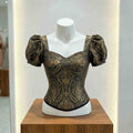 Fancy Banarasi corset blouse – colour 4 – Arhas Couture