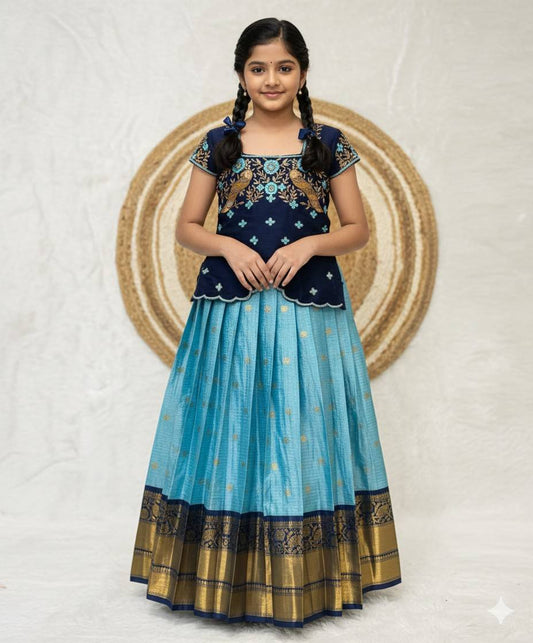 Vintage Semi Kanchi Family Outfits