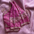 Fancy nylon tissue crepe saree – colour 2 – Arhas Couture