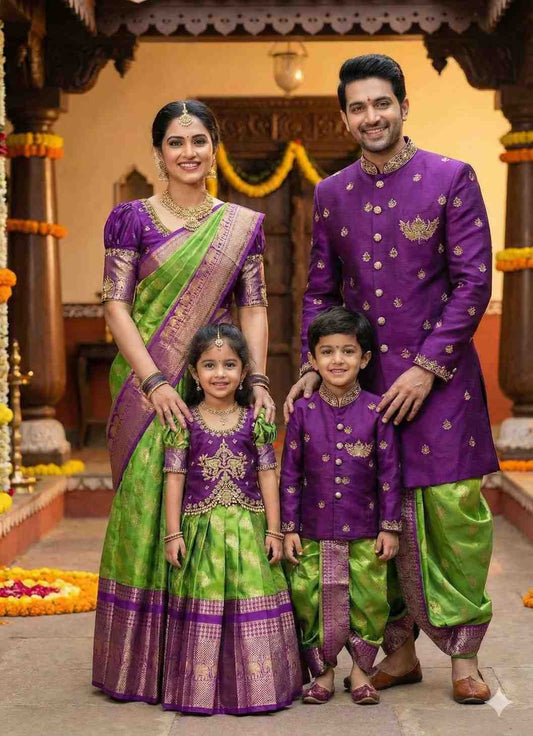 Banarasi Silk Family Outfits